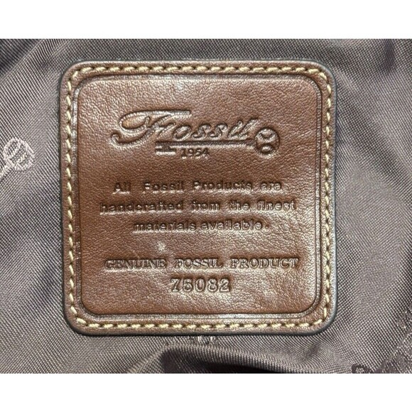 Fossil Womens Soft Leather Shoulder Style Purse Handbag 75082 Y2K Brown - Picture 11 of 12